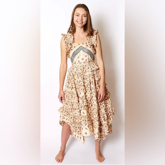 ULLA JOHNSON Nia Floral Ruffle Maxi Dress - Picture 5 of 15